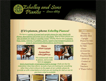 Tablet Screenshot of eshelbypianos.com